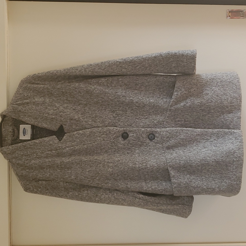 Old Navy Peacoat Jacket- Grey - Large